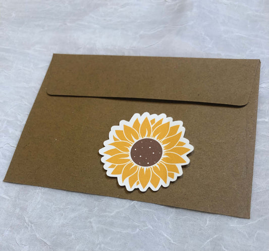 Sunflower Sticker - Radiant Floral Decal to Brighten Your Day
