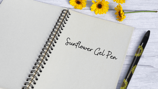 Handcrafted Sunflower Resin Pen - Nature-Inspired Design